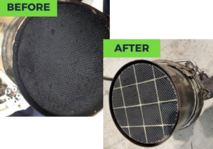 DPF Cleaning before and after